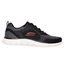 SKECHERS TRACK GLENDOR Schnürschuh für Herren schwarz-weiss