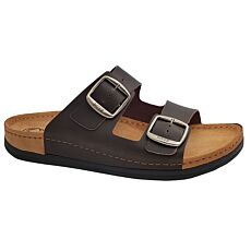 Mule MUBB confort pour hommes brun foncé