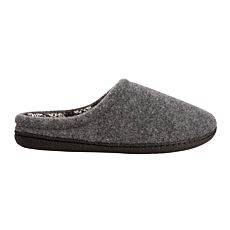 Pantoufle hommes en textile gris