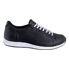 Sneaker GNL en cuir nappa noir-blanc
