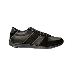 Sneaker GNL en cuir souple nappa noir