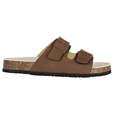 Tiefbett-Pantolette für Damen und Herren aus Softmaterial braun