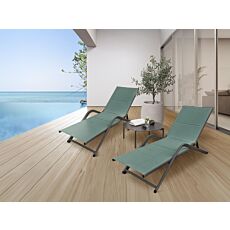 Liegestuhl River, mit Alu-Gestell smaragd