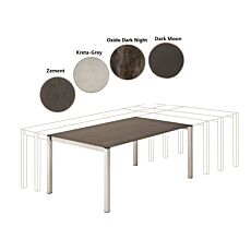 Table de jardin Oxido Dark Night avec plateau en céramique