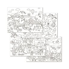 Papiertischset Kids Fun! Color-Me!