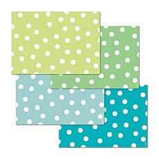 Papiertischset Polka Aqua