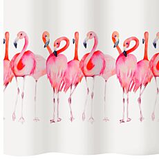 Rideau de douche textile diaqua Flamingo