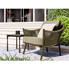 Beistelltisch Flyer mit Glas-Druck-Tischplatte smaragd