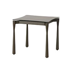 Table d'appoint Flyer avec plateau en verre impression 3D émeraude