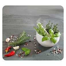 Plaque de recouvrement Multi Cuisine aux herbes, en verre