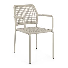 Stapelstuhl Rajada 2er Set taupe