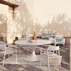 Runder Gartentisch Arnold taupe taupe