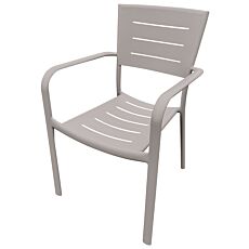 Chaise à accoudoirs Playa en aluminium pour l'extérieur