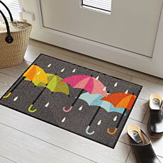 Türvorlage Raindance mit Regenschirmen, 50x75 cm
