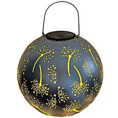 LED-Solar-Laterne mit einem Blumenmotiv