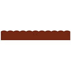 Bordure de pelouse ondulée en métal, rouillé