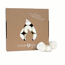 Lot de 50 bougies à réchaud en cire de soja et de coco