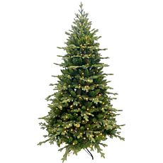 Weihnachtsbaum mit Metallständer und Beleuchtung, funkelnde und durchgehend Leuchtende LED