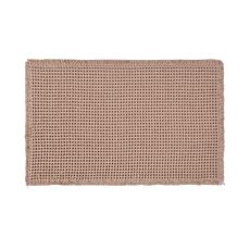 Badteppich Waffelstruktur - beige, 50x80 cm