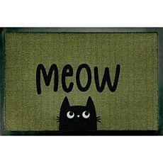 Türvorlage Meow, grün