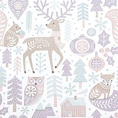 Servietten Scandi Pattern Pure