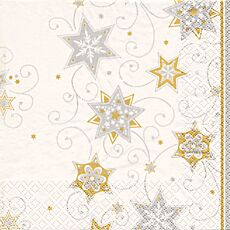 Serviettes de cocktail Stars & Swirls