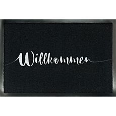 Paillasson Willkommen, noir