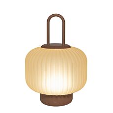 Laterne Glas, mit USB-Kabel terra