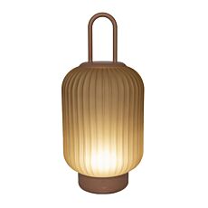 Laterne Glas, mit USB-Kabel terra