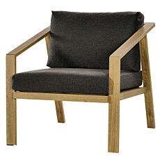 Sessel Paris - Aluminium Gestell in Holzoptik