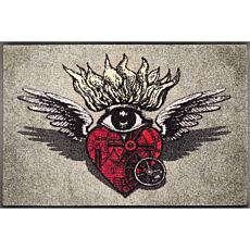 wash+dry Türvorlage Flaming Heart