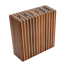 Bloc à couteaux, en bois d'acacia