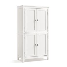 Armoire de salle de bain, 4 portes – blanc