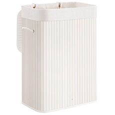 SONGMICS Wäschekorb Bamboo, 72 Liter