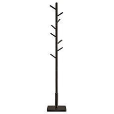 Portemanteau VASAGLE en bois avec 8 crochets – noir