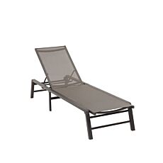 Chaise longue Flow anthracite