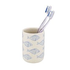 Mundspülbecher Aquamarin aus Keramik