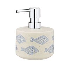 Seifenspender Aquamarin aus Keramik