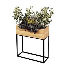 Hochbeet aus Holz/Metall – 60x20x70 cm