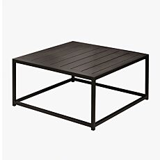 Table basse carrée en aluminium