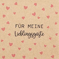 Servietten Meine Lieblingsgäste