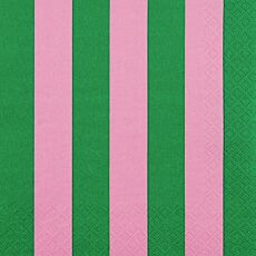 Servietten Just Stripes green