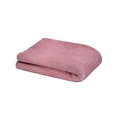 Couverture nid d'abeille Elli, 130x170 cm rose