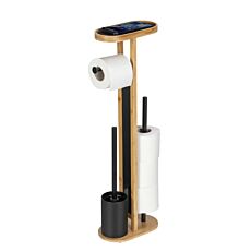 Garniture de WC sur pied Orea 4 en 1 en bambou