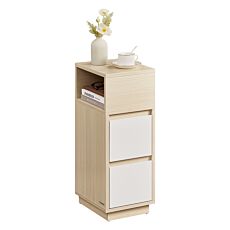 VASAGLE Nachttisch mit seitlichem Fach – natur