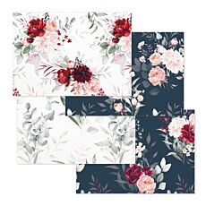 Set de table en papier Burgundy