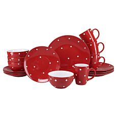 Geschirr-Set Polka Dots 16-teilig