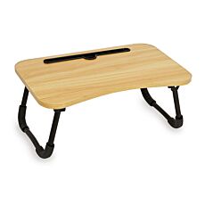 Klappbarer Laptop-Tisch in Holzoptik