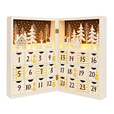 LED-Adventskalender aus Holz, inidviduell befüllbar