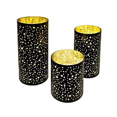 LED-Windlichter Sterne 3er Set